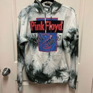 Pink Floyd Band Sweatshirt 987 Tour Retro Music Concert Tie Dye Hoodie. Unisex